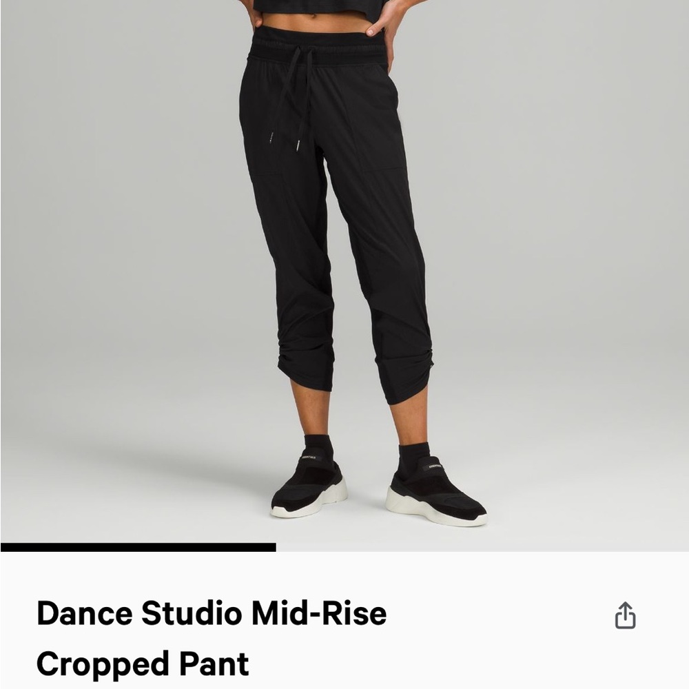 Lululemon studio pants crop